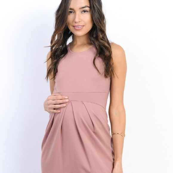 Dresses & Skirts - *PRICE FIRM* Maternity Dress with Front Pleat